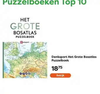 The Read Shop Denksport Het Grote Bosatlas Puzzelboek aanbieding