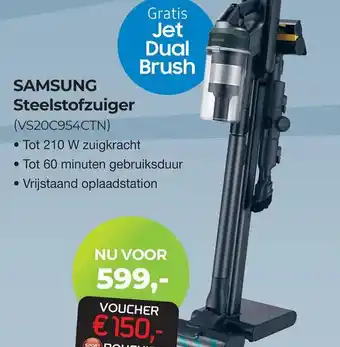 EP Beerepoot SAMSUNG Steelstofzuiger VS20C954CTN aanbieding