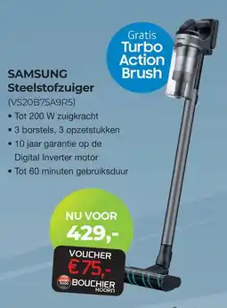 EP Beerepoot SAMSUNG Steelstofzuiger VS20B75A9R5 aanbieding