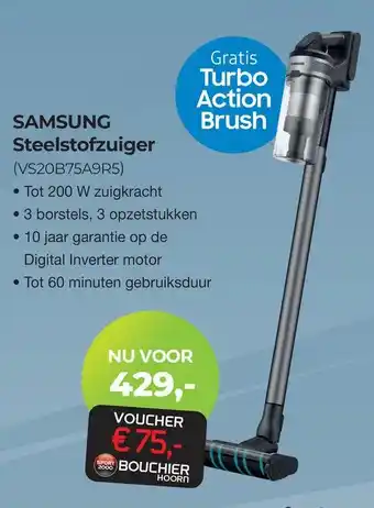 EP Beerepoot SAMSUNG Steelstofzuiger VS20B75A9R5 aanbieding