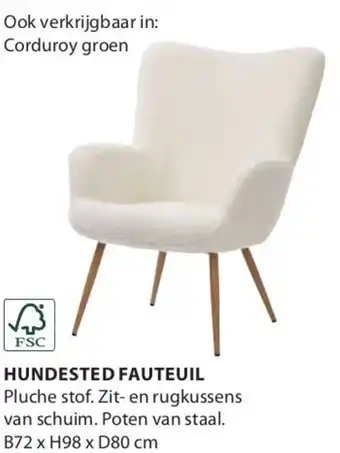 Jysk Hundested fauteuil aanbieding