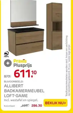 Praxis ALLIBERT BADKAMERMEUBEL LOFT-GAME aanbieding