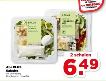 PLUS Alle PLUS Salades aanbieding