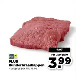 PLUS PLUS Runderbraadlappen aanbieding