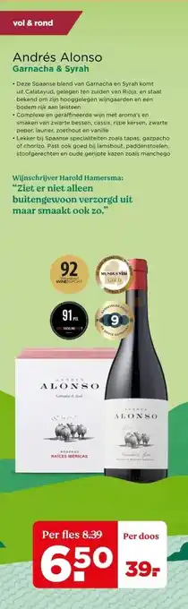 PLUS Andrés Alonso Garnacha & Syrah aanbieding