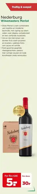 PLUS Nederburg Winemasters Merlot aanbieding