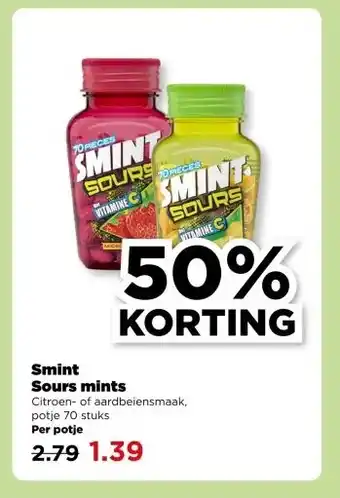 PLUS Smint Sours mints aanbieding