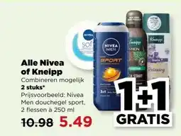 PLUS Alle Nivea of Kneipp aanbieding