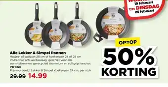 PLUS Alle Lekker & Simpel Pannen aanbieding