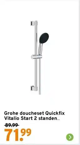 GAMMA Grohe doucheset Quickfix Vitalio Start 2 standen chroom aanbieding