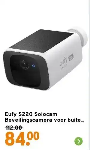 GAMMA Eufy S220 Solocam Beveilingscamera voor buiten met Zonnepaneel aanbieding