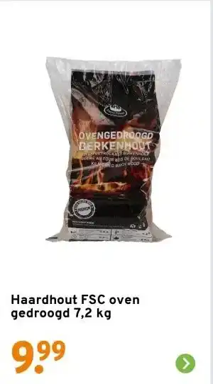 GAMMA Haardhout FSC oven gedroogd 7,2 kg aanbieding