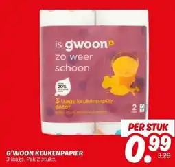 Dekamarkt G'WOON KEUKENPAPIER aanbieding