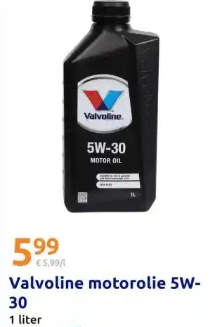 Action Valvoline motorolie 5W-30 aanbieding