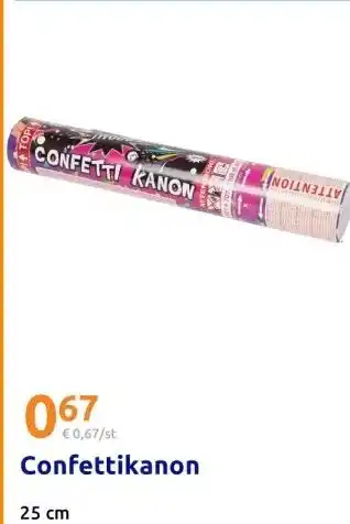 Action Confettikanon aanbieding