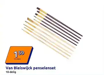 Action Van Bleiswijck penselenset aanbieding