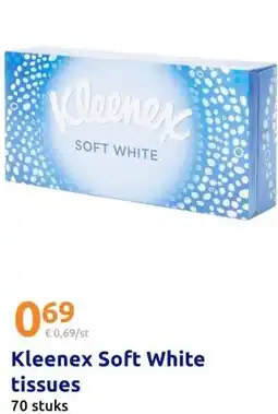 Action Kleenex Soft White tissues aanbieding