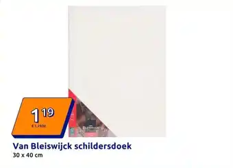 Action Van Bleiswijck schildersdoek aanbieding