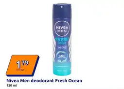 Action Nivea Men deodorant Fresh Ocean aanbieding