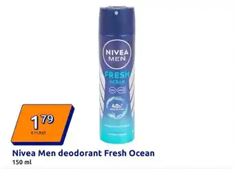 Action Nivea Men deodorant Fresh Ocean aanbieding