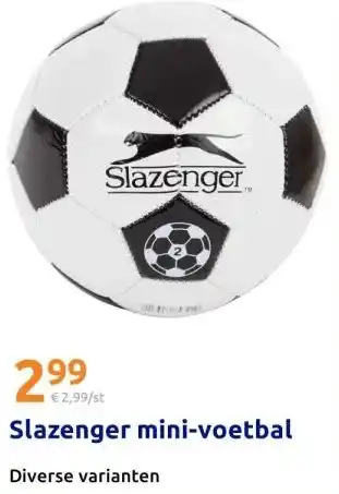 Action Slazenger mini-voetbal aanbieding