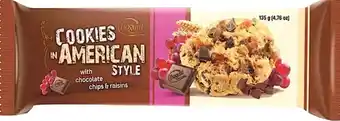 Budget Food Bogutti American Cookies Raisins aanbieding