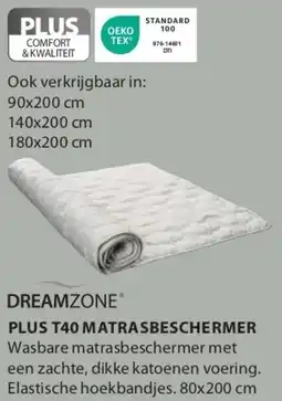 Jysk Dreamzone plus T40 matrasbeschermer aanbieding