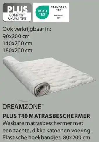 Jysk Dreamzone plus T40 matrasbeschermer aanbieding