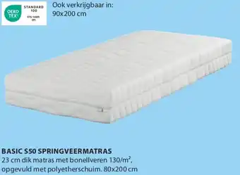 Jysk Basic S50 springveermatras aanbieding