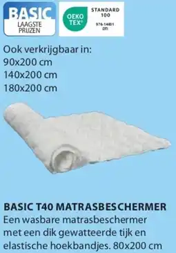 Jysk Basic T40 matrasbeschermer aanbieding