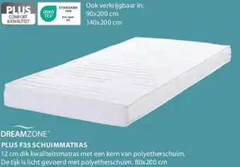 Jysk Dreamzone plus F35 schuimmatras aanbieding