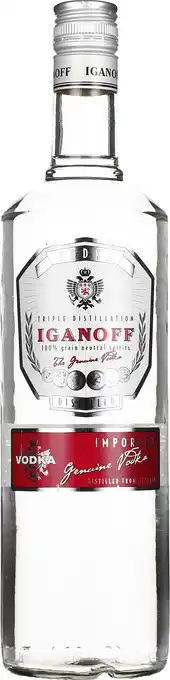 Drankdozijn Iganoff Vodka 1LTR aanbieding