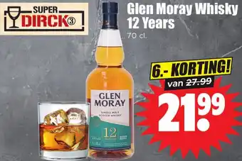 Dirk Glen Moray Whisky 12 Years aanbieding