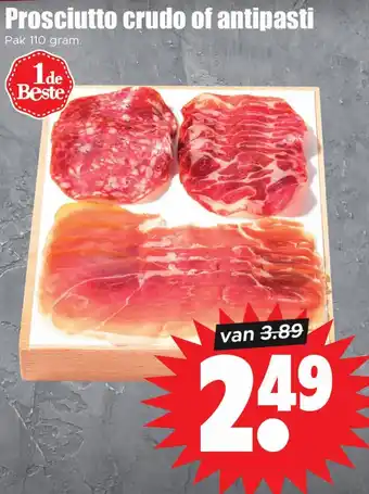 Dirk Prosciutto crudo of antipasti aanbieding