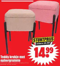 Dirk Teddy krukje met opbergruimte aanbieding