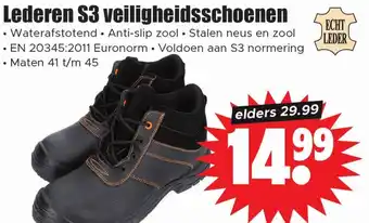 Dirk Lederen S3 veiligheidsschoenen aanbieding