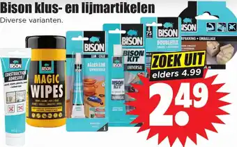 Dirk Bison klus en lijmartikelen aanbieding