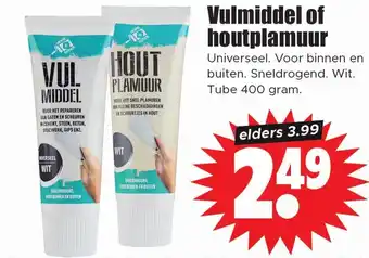 Dirk Vulmiddel of houtplamuur aanbieding