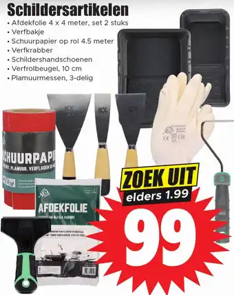 Dirk Schildersartikelen aanbieding