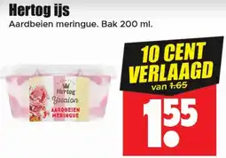 Dirk Hertog ijs aanbieding