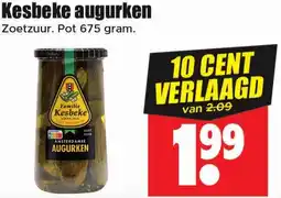 Dirk Kesbeke augurken aanbieding