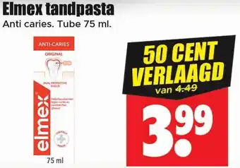 Dirk Elmex tandpasta aanbieding