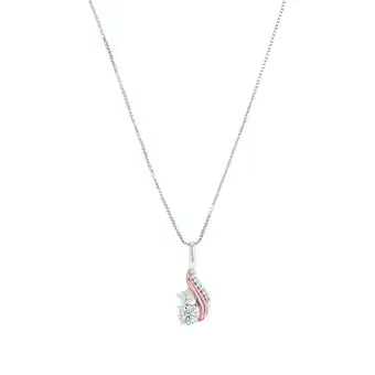 Douglas amor Ketting met hanger voor dames, 925 Sterling zilver, zirkonia synth aanbieding