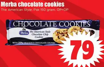 Dirk Merba chocolate cookies aanbieding