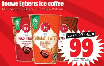 Dirk Douwe Egberts ice coffee aanbieding