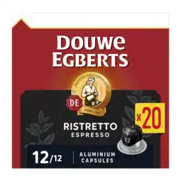 Koffievoordeel.nl Douwe Egberts Espresso Ristretto - 20 koffiecups aanbieding