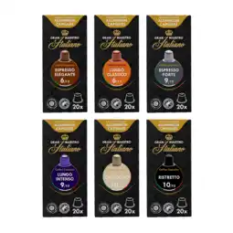 Koffievoordeel.nl Proefpakket - Italiaanse favorieten - 120 koffiecups aanbieding