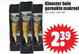 Dirk Klooster hele gerookte makreel aanbieding