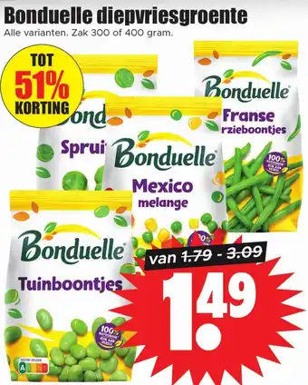 Dirk Bonduelle diepvriesgroente aanbieding