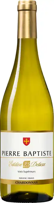 Wijnvoordeel Pierre Baptiste Chardonnay Édition '25' Deluxe aanbieding